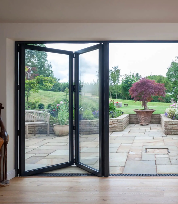 we install smart Aluminium bi-folding doors in Kent